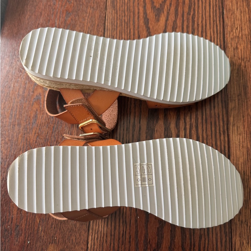 BOBS from Skechers Brown Sandals with Buckle Closure and Contoured Footbed - Picture 3 of 3